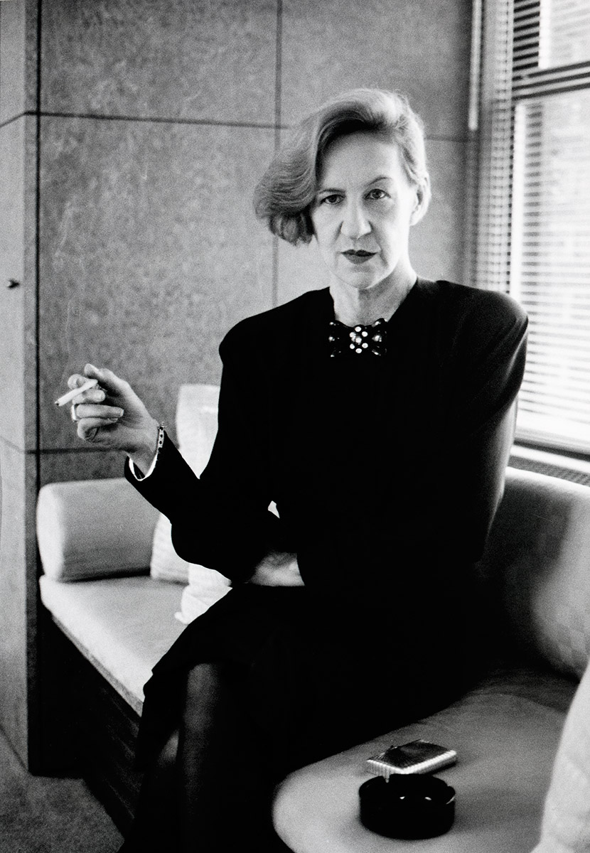 Andrée Putman au Morgans Hotel New York 1986